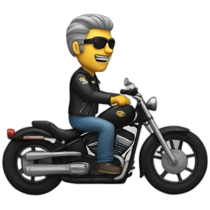 biker cool old emoji