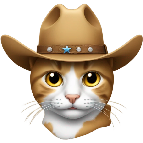 😸 wearing a cowboy hat emoji