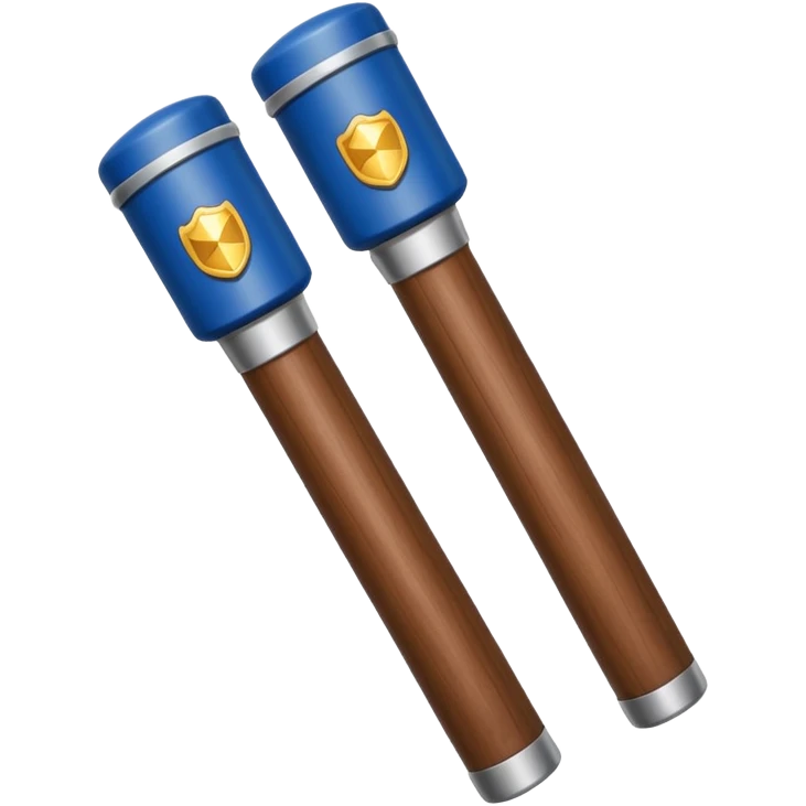 two police baton emoji