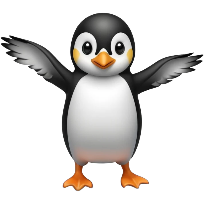 Penguin with a swimsuit on jumping off pebbles into the sea emoji