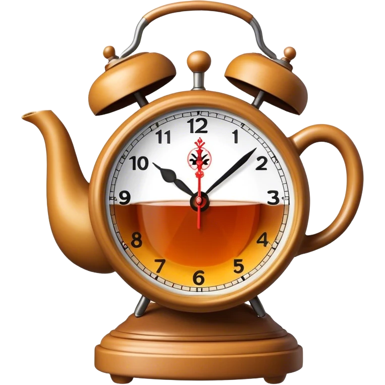 clock that tea emoji
