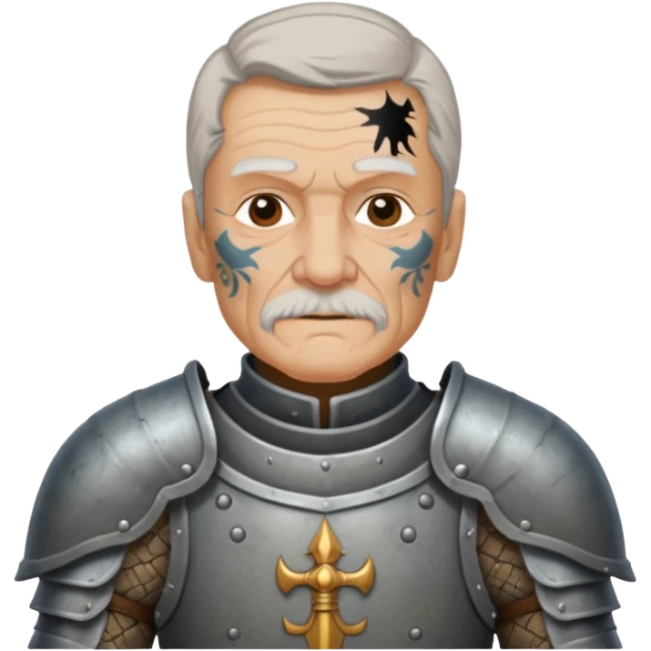 elderly tattooed knight emoji