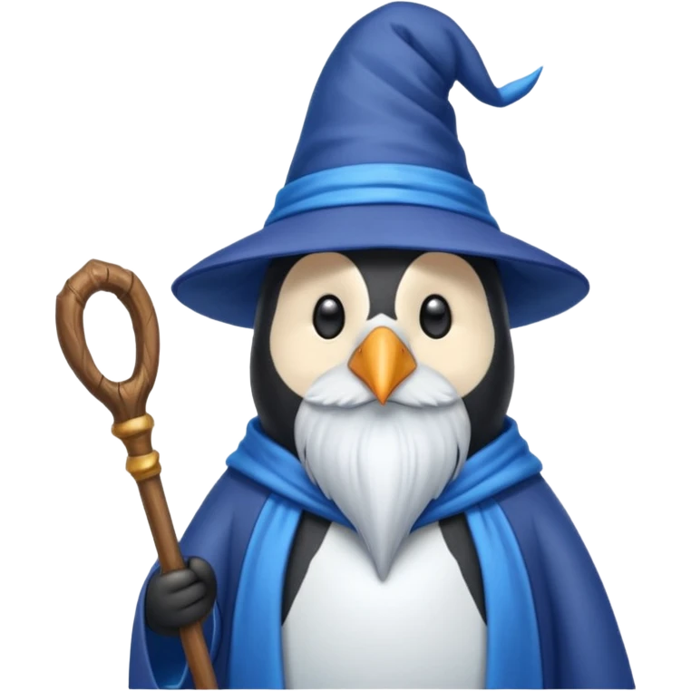 Penguin Wizard emoji