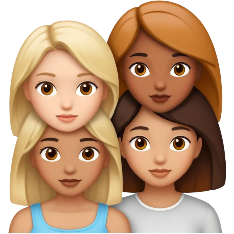 three girls emoji