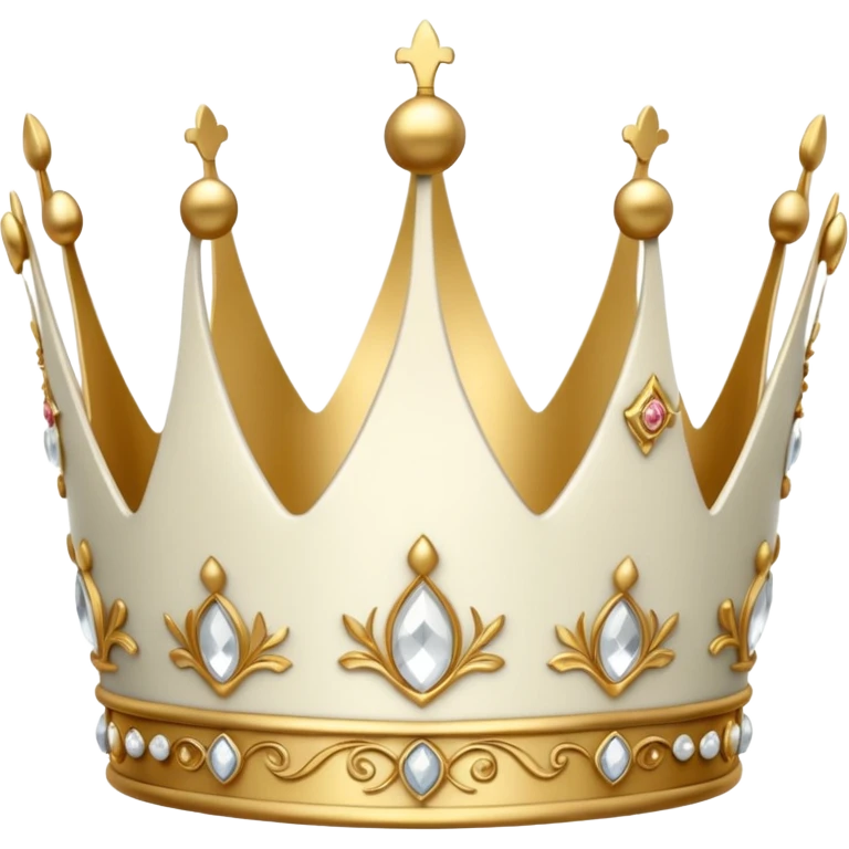 White crown emoji