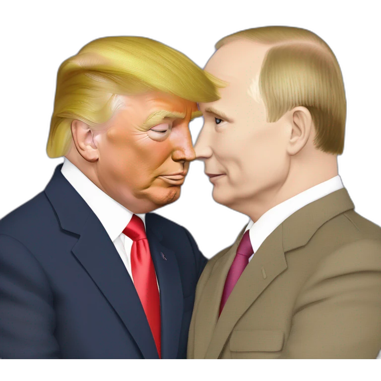 trump-and-putin-kissing,-lgbtq+ friendly, positivity, inclusiveness emoji