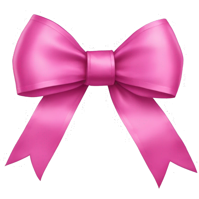 Realistic pink cheer leading ribbon pom poms isolated. emoji