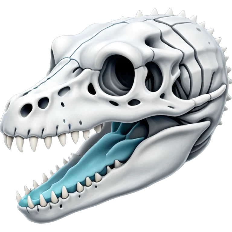 X-ray of alligator skull emoji