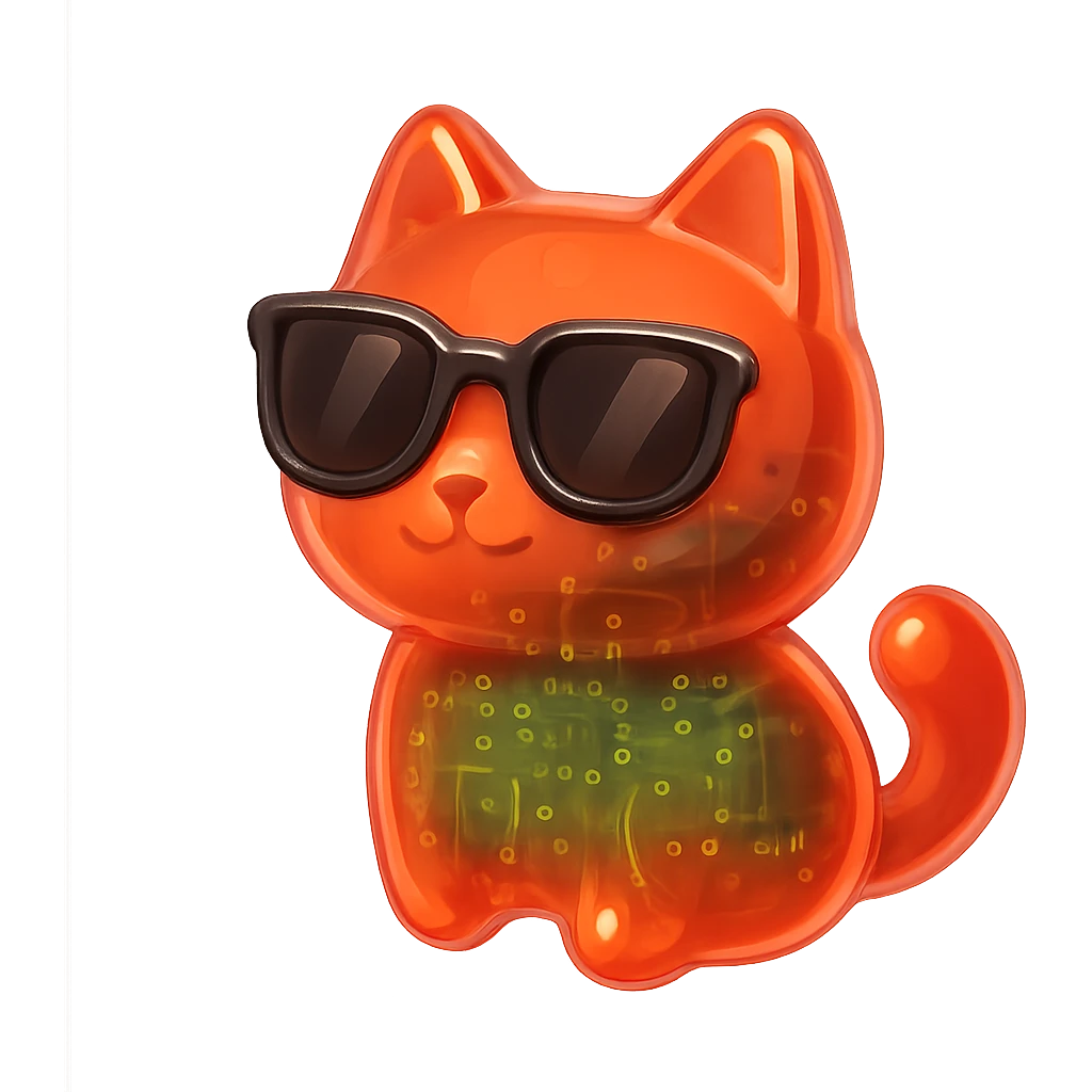 Cat wearing sunglasses emoji