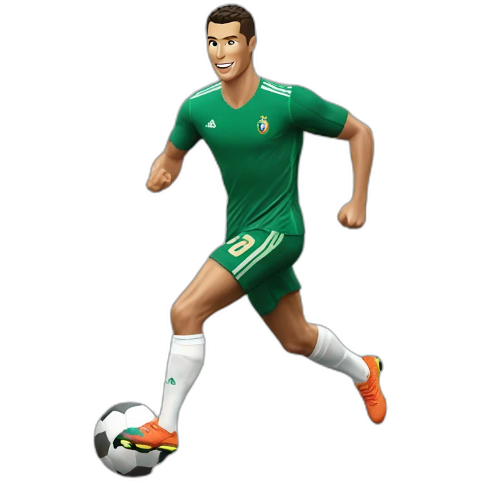 Cristiano Ronaldo corriendo emoji