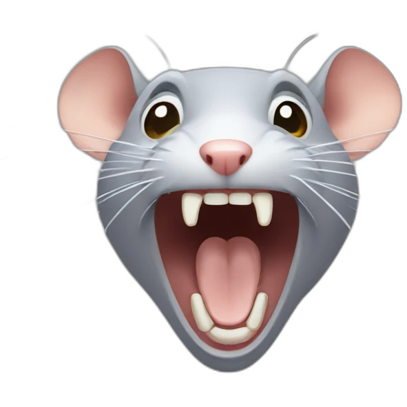 rat screaming emoji