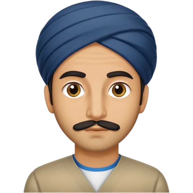 Portrait of a male Iranian civilian with a neutral expression 1980 emoji