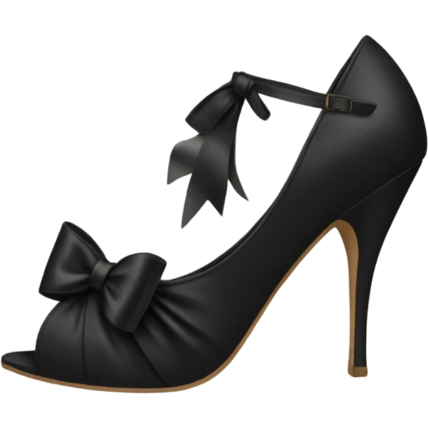 black heels with bow emoji
