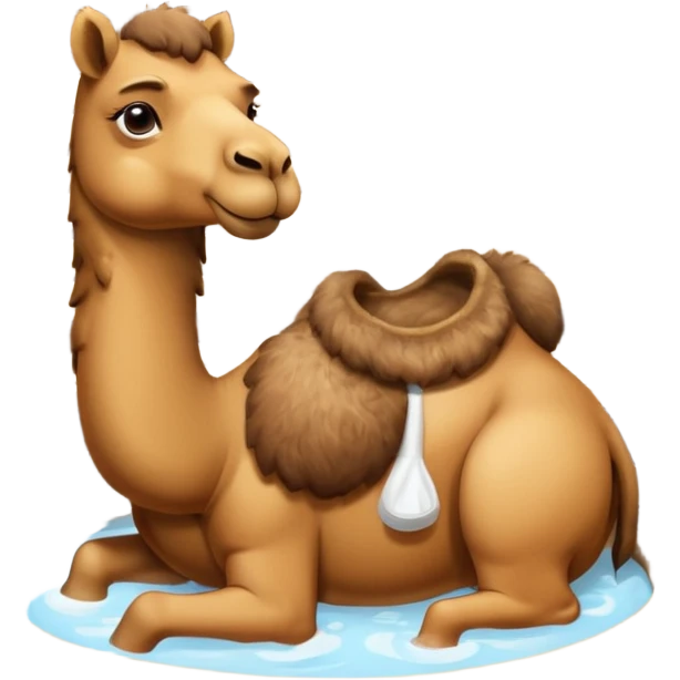 Camel in sauna emoji
