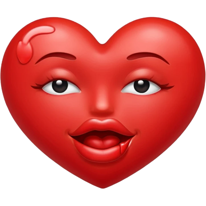 Heart shaped kiss emojis emoji