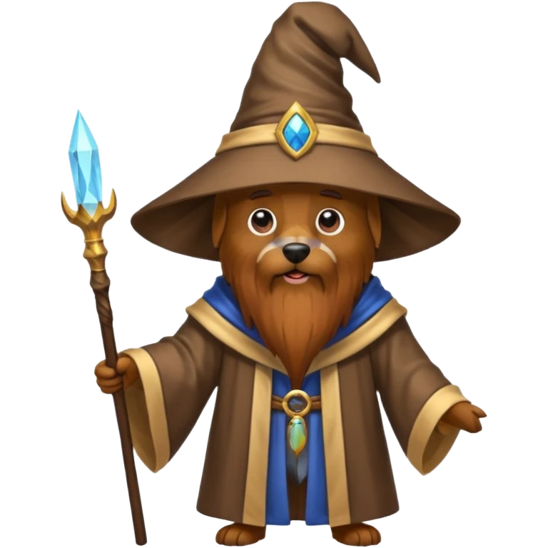 Dog wizard emoji