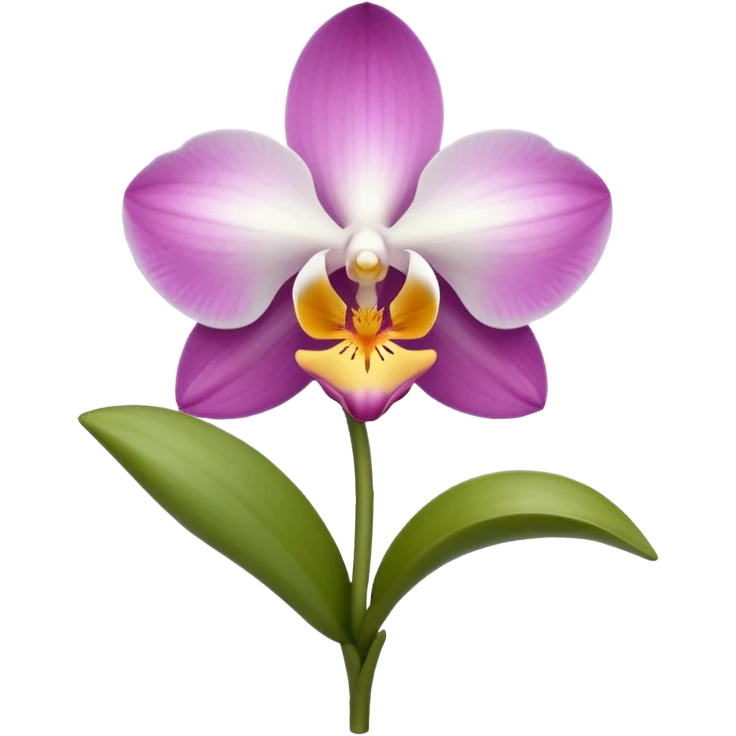 Orquídea blanca emoji