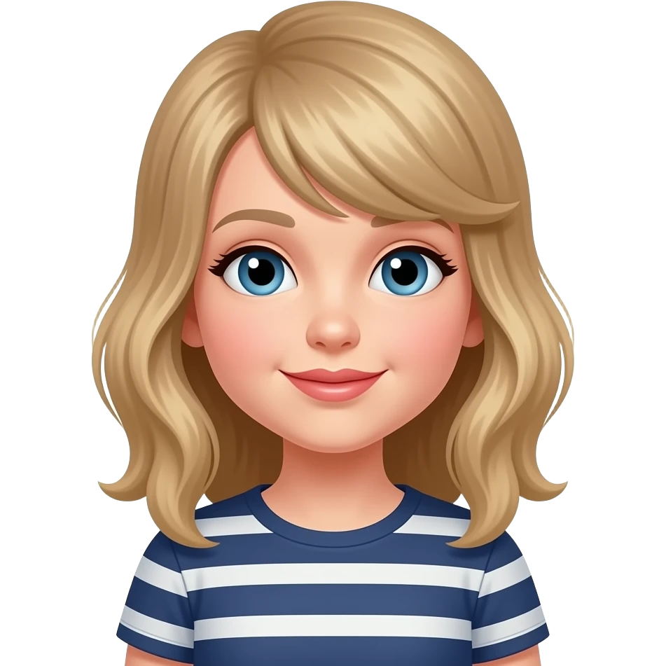 Taylor swift as a ten year old emoji