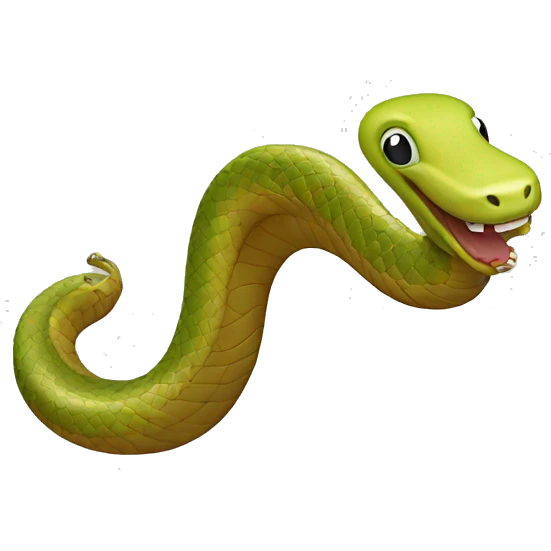 A snake doing a backflip  emoji