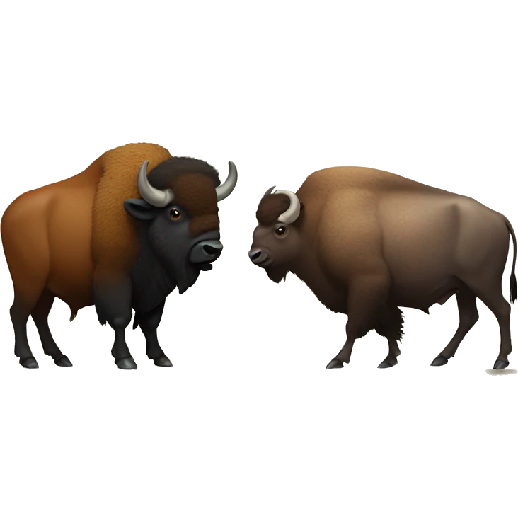 Bison and dodo emoji
