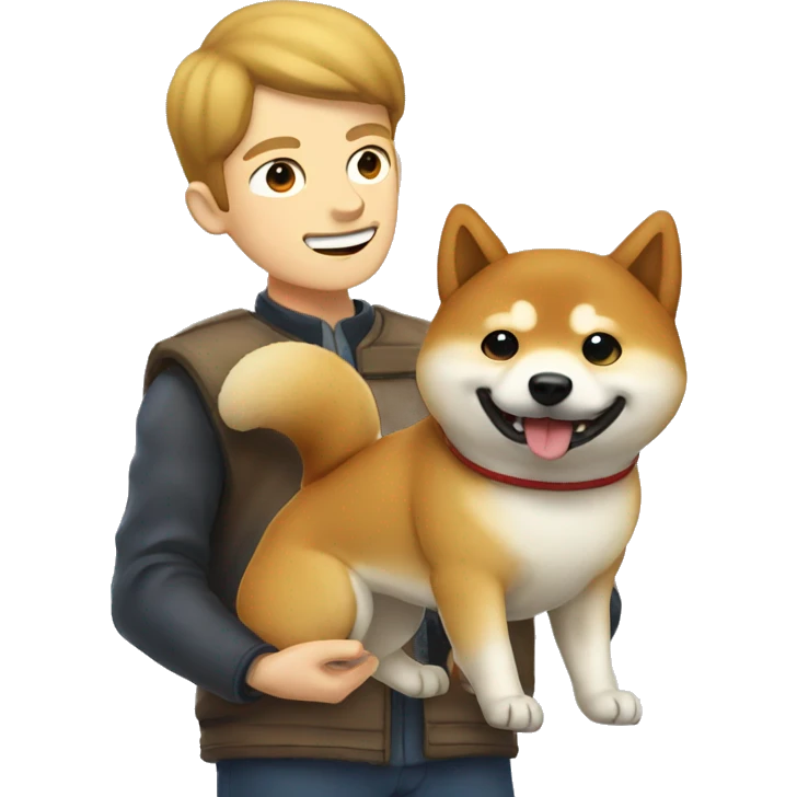Shiba Inu with man emoji