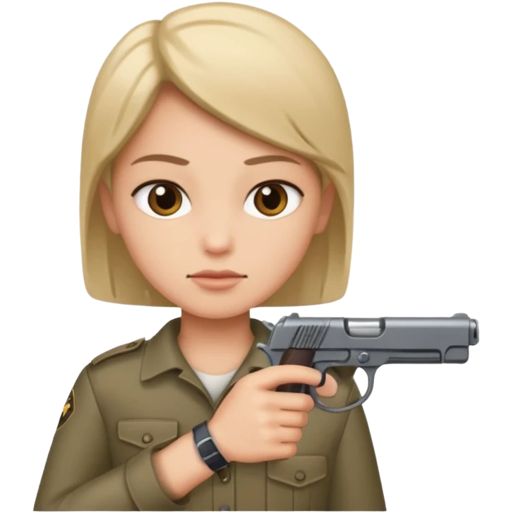 Persona con una pistola emoji