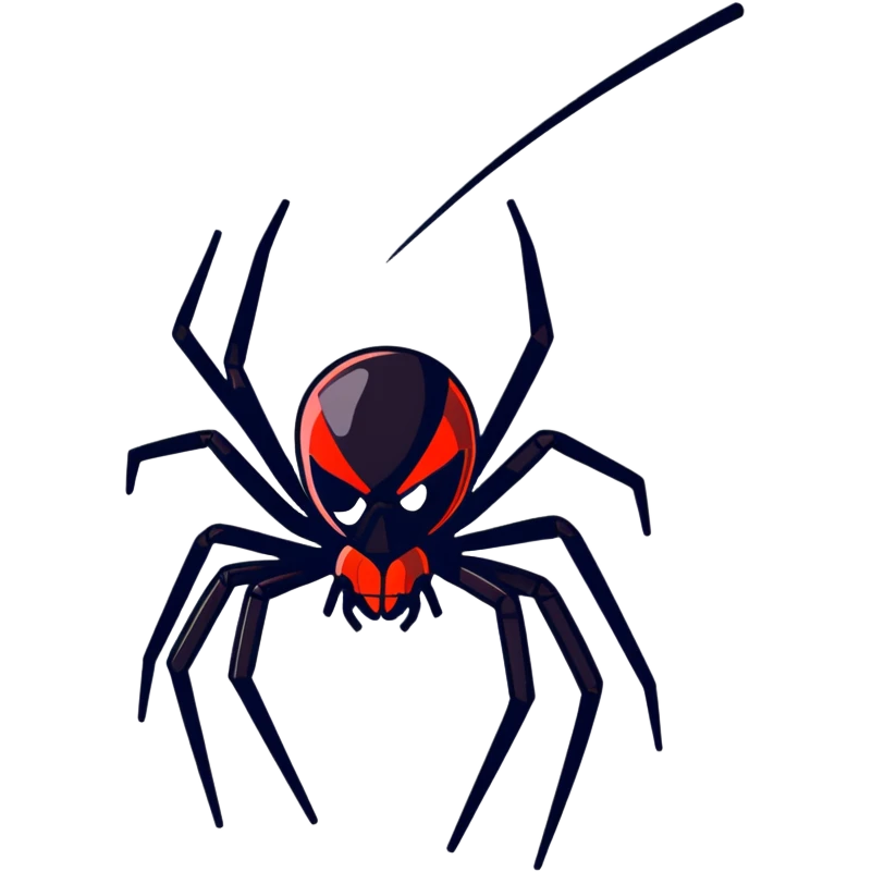 Black widow spider emoji