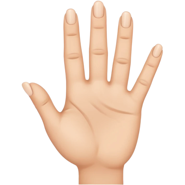 a closed hand with the index finger and middle finger pointing together emoji