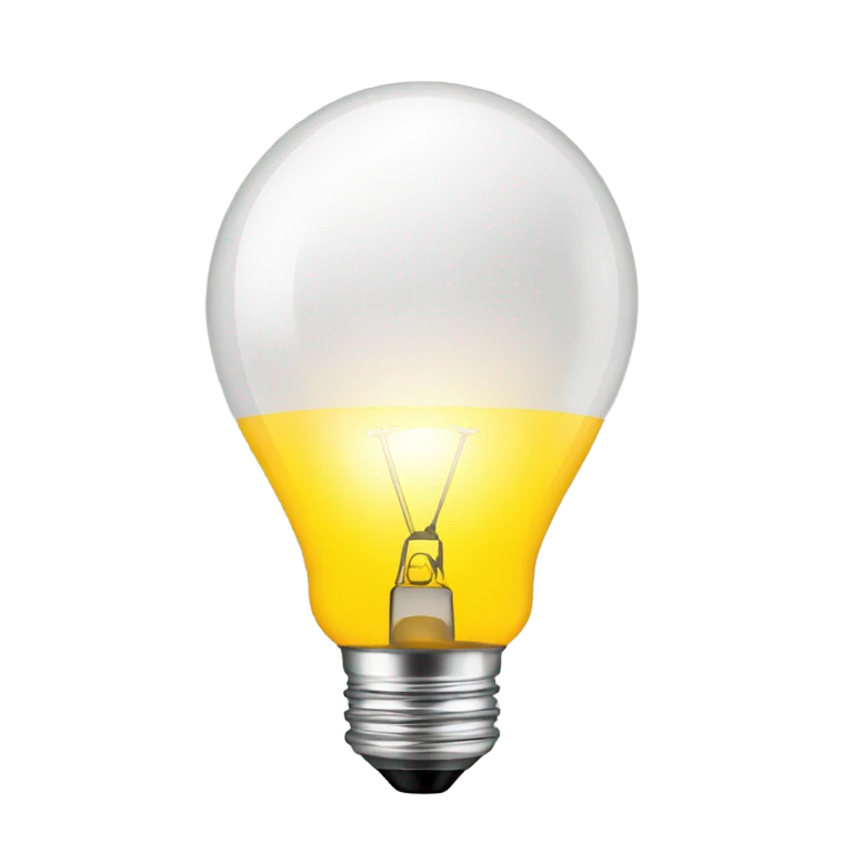 lightbulb euro emoji