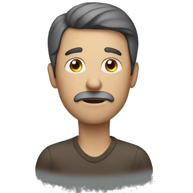 Man thinking emoji