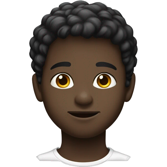 niño cabello negro liso cara alargada, moreno claro emoji