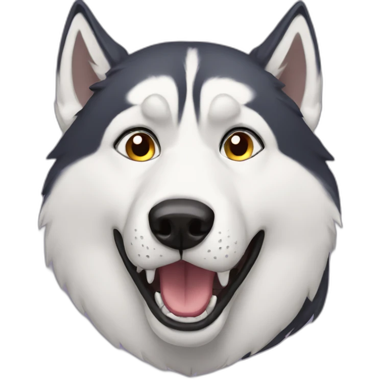 dramatic husky emoji