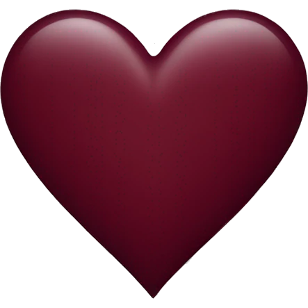 Burgundy Heart emoji
