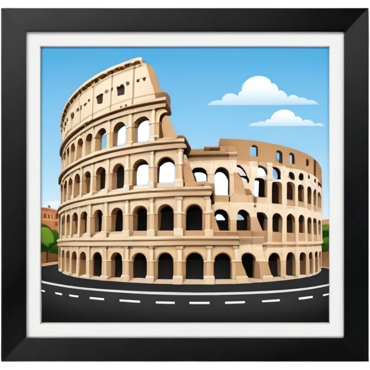 colosseum rome  2D emoji
