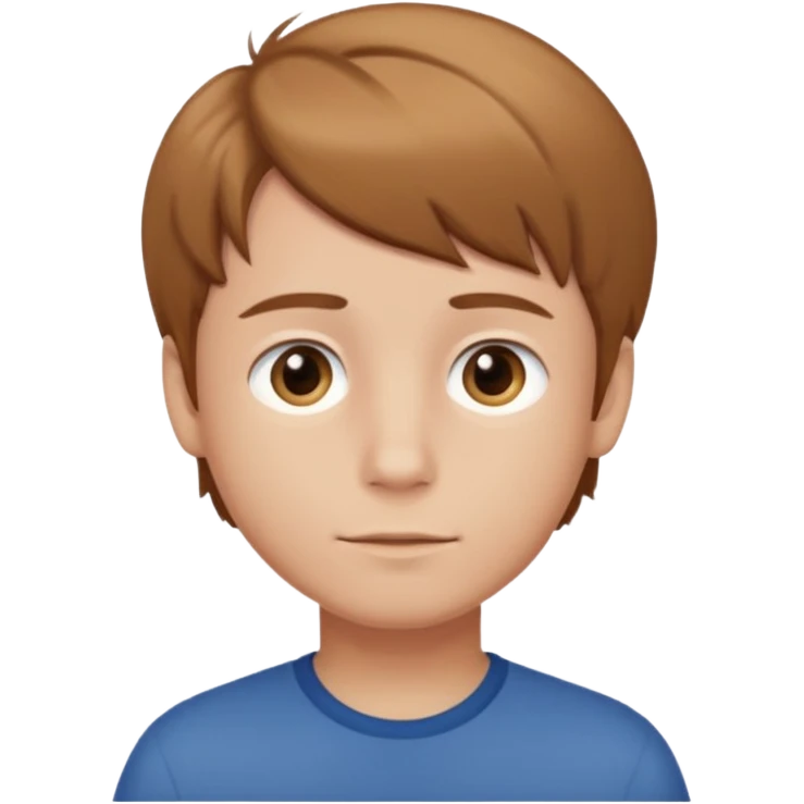 cara de calma chico emoji