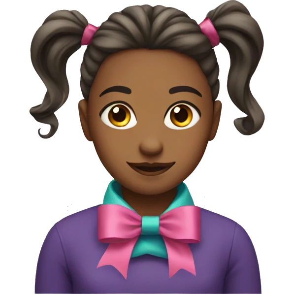 Girl with ribbon  emoji