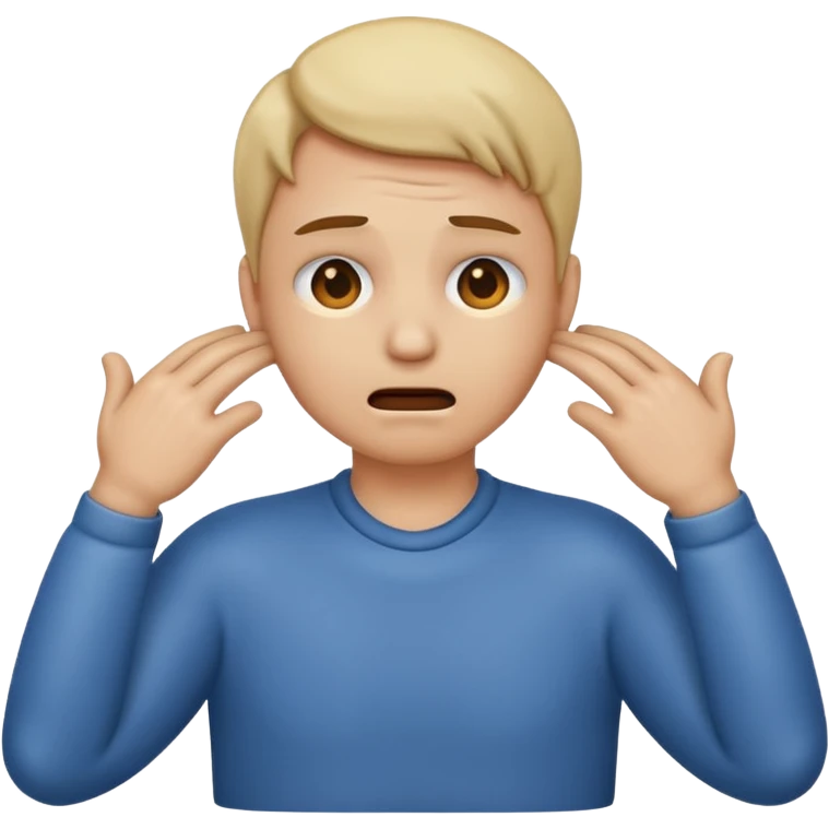 An emoji with hands on their neck and squeezing they looked stressed emoji