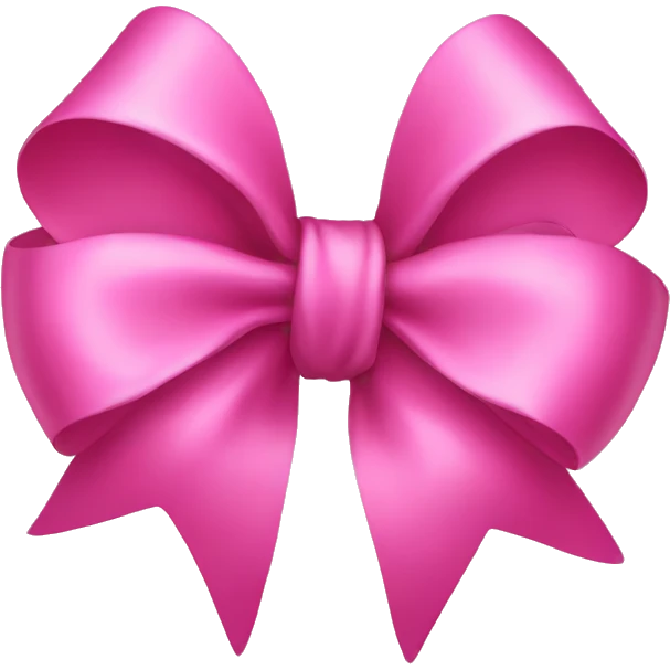Pink bow emoji