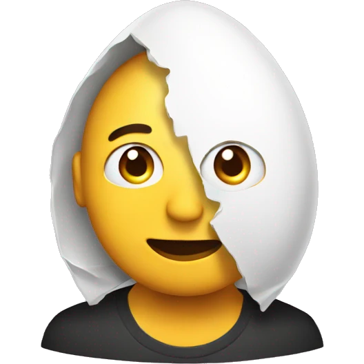 a fan with egg emoji