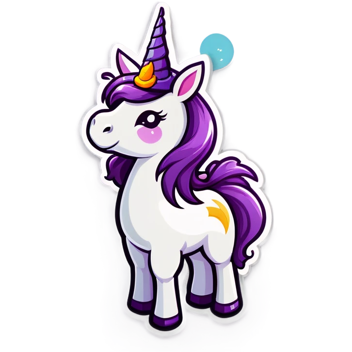 unicorn with witch hat emoji