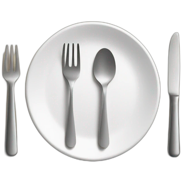plate knife fork emoji