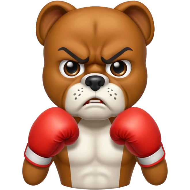 angry boxer  emoji
