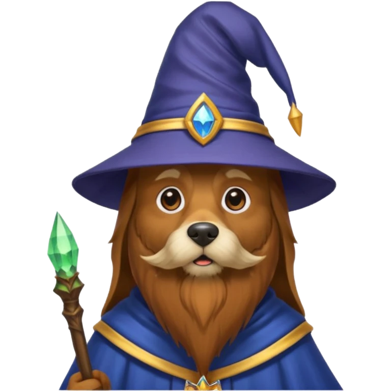 Dog wizard emoji