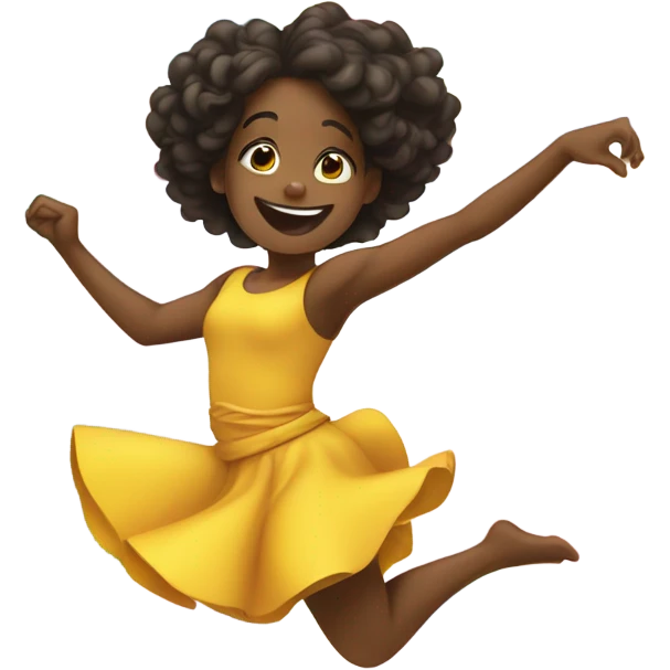 Black girl dancing emoji