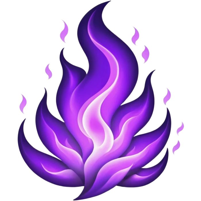 Wicked purple flames emoji