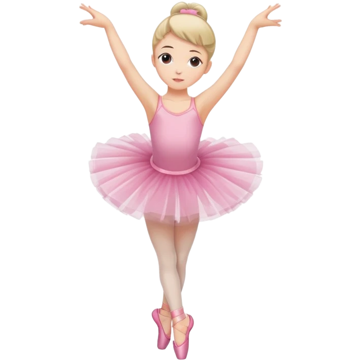 Girl doing pirouettes emoji