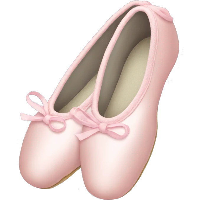 Pale pink ballet shoes emoji