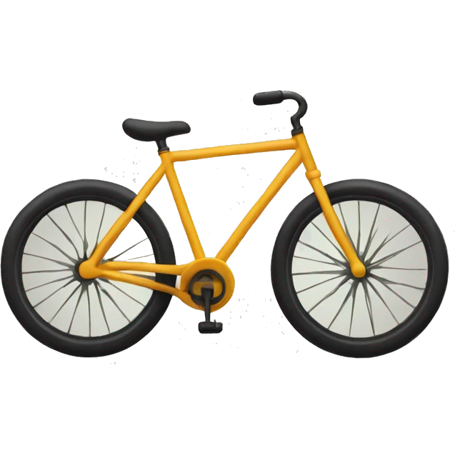 Bike emoji shaped into a  bike emoji