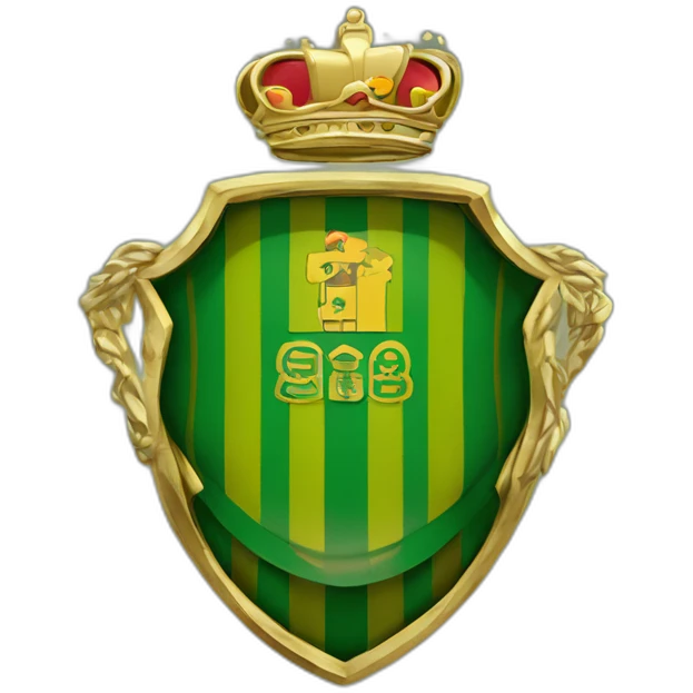 escudo real betis balompie de oro emoji