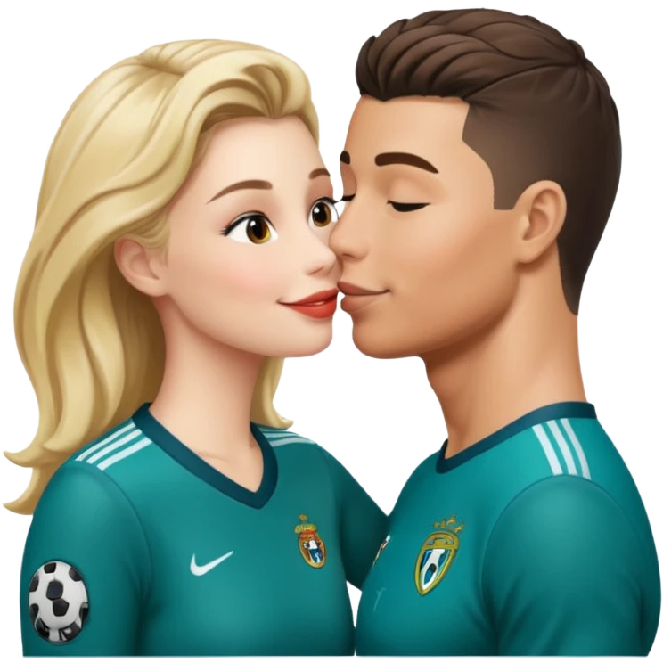 Georgina kissing ronaldo emoji
